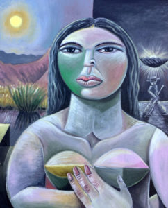 Image of “Transitory Being” oil painting by Martín Montoya