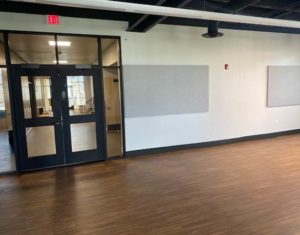 Photo of Rodgers Hall classroom entrance.