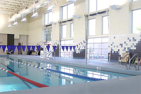 photo of lap pool in natatorium