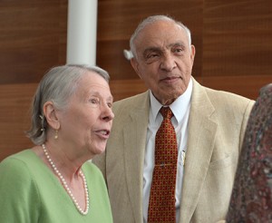 Patricia Marshall Sánchez and Laveo Sanchez standing