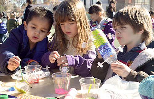 Children at Recycling Day