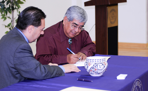 Tribal signing ceremony