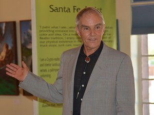 santa fe artist giving presentation