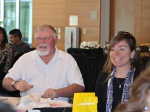 Photo of faculty member at recognition banquet