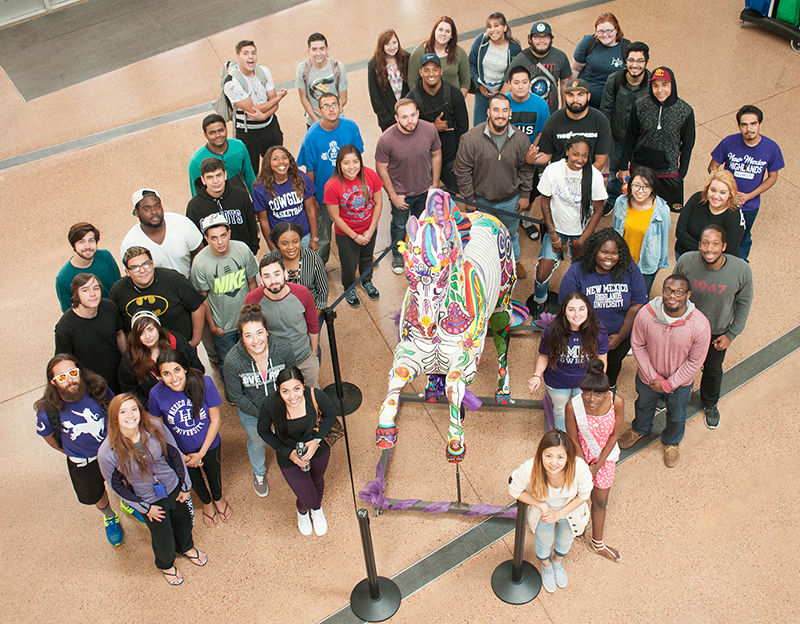 2016- Homecoming students gather in SUB