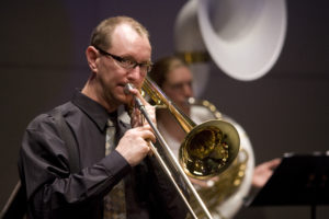 photo of trombone player