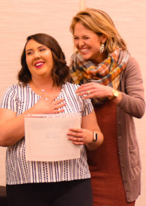 Image of Jane Clark hugging Jasmine Archuleta