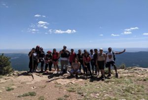 Photo of hiking group at Hermit's Peak
