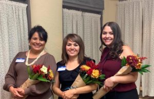 Photo of three scholarship winners.