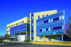 Exterior of the Highlands Farmington Center building at San Juan College.