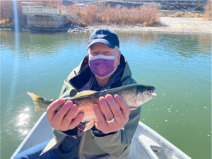 Photo of Dr. Minner with fish 