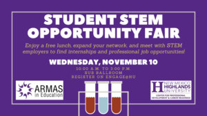 Flyer for STEM job fair