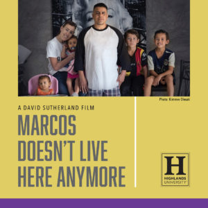 Poster for the film Marcos Doesn't Live Here Anymore