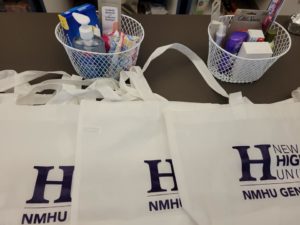 Photo of tote bags on a table