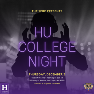 Poster for HU College Night at The Serf