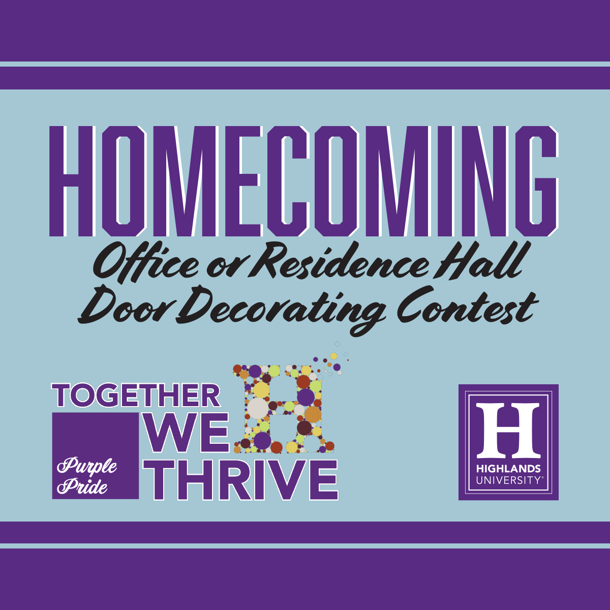 Homecoming door decor poster