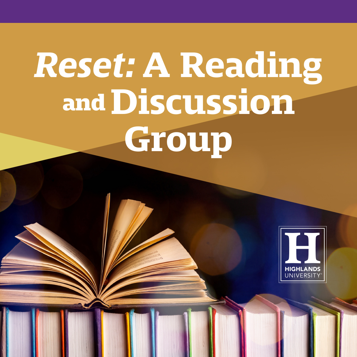 Poster for Reset: A Reading and Discussion Group