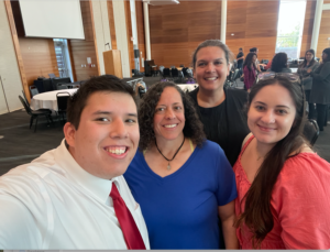 students in SHRM chapter smile at camera