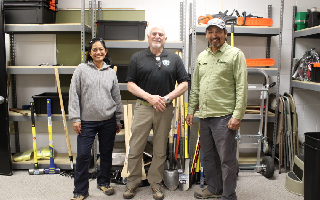 Shantini Ramakrishnan, FWRI Special Programs Manager; Hank Blackwell, WRTC Interim Director; and Edward Martinez, Deputy Director of FWRI.