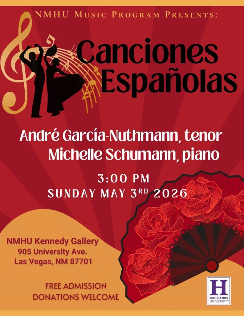 NMHU Music Program presents:
Canciones Españolas
Event Poster