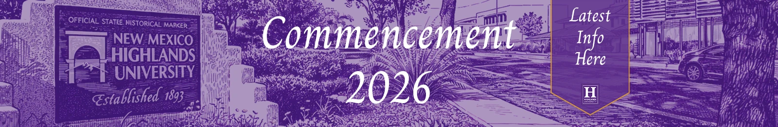 commencement-sign-NMHU Commencement 2026 announcement banner