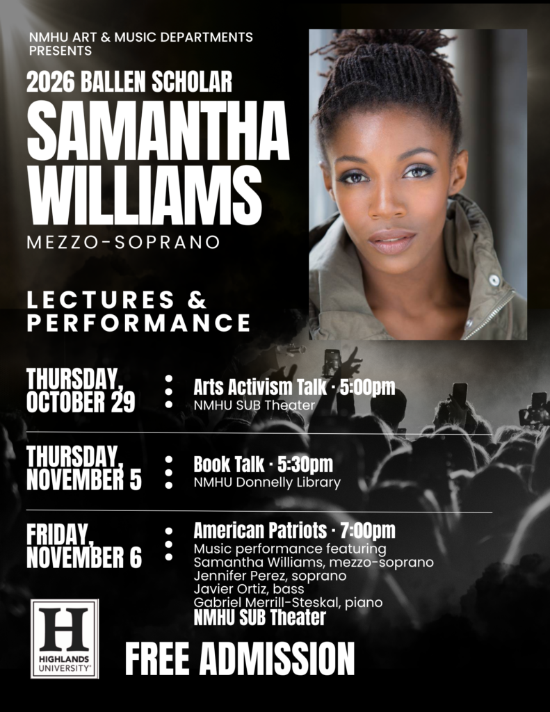 Nina Tesla Ballen Visiting Professor perfomance schedule