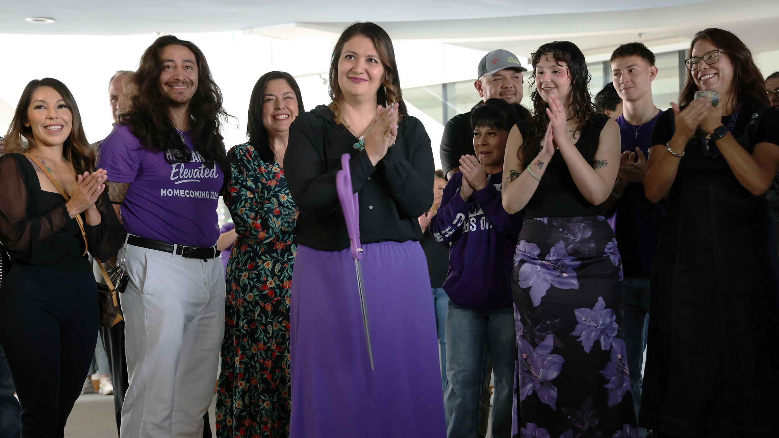 Dr. Blea at the ribbon cutting ceremony for the newly renovated NMHU CARES Counseling Center in September 2025.